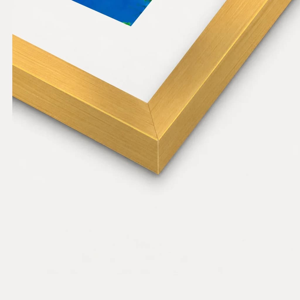 Gold solid-wood frame corner