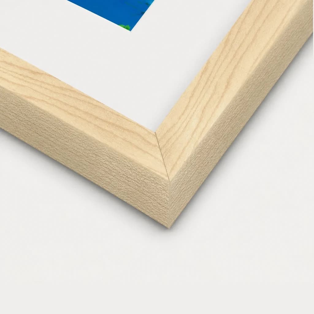 Maple solid-wood frame corner