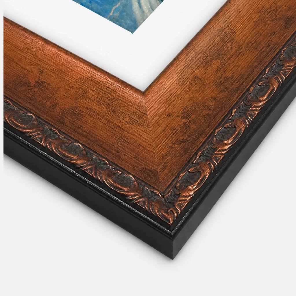 Vintage Copper solid-wood frame corner