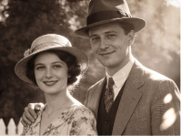 Original family photo before restoration